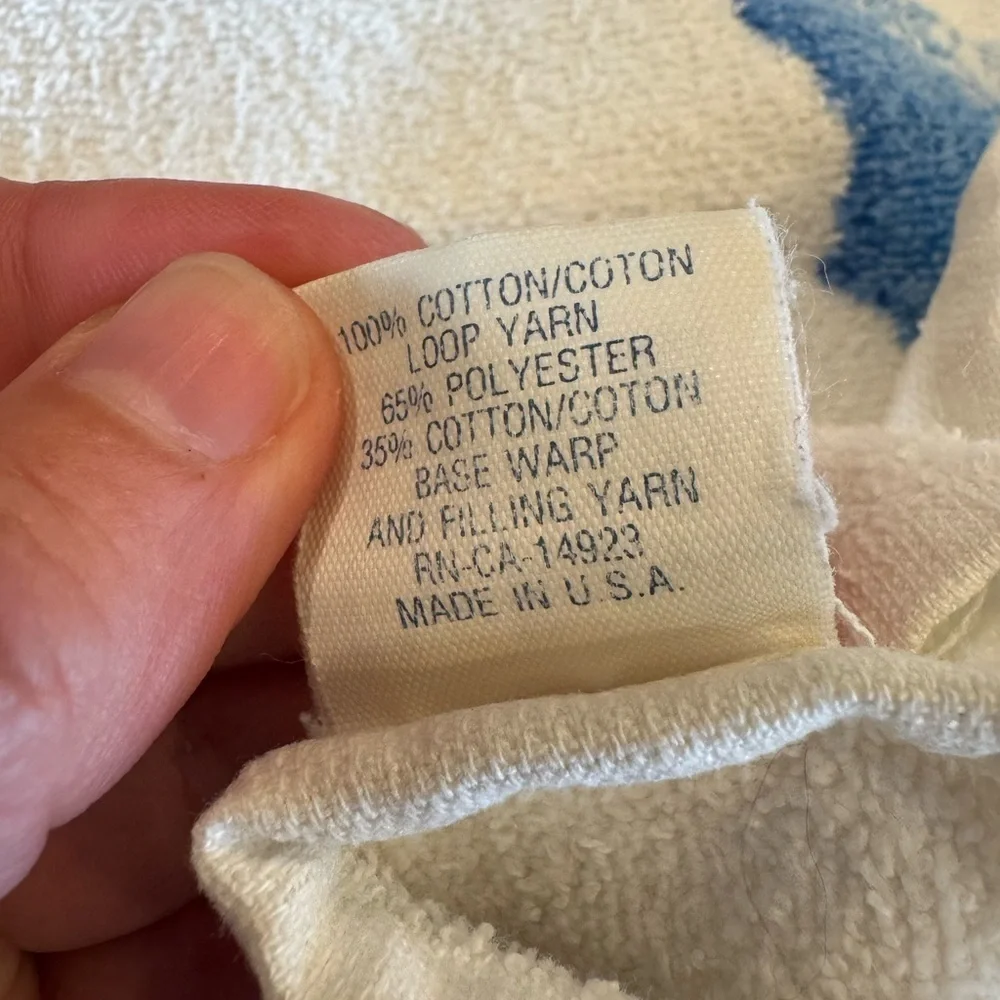 Vintage Windjammer Barefoot Cruises Made in USA Beach Towel